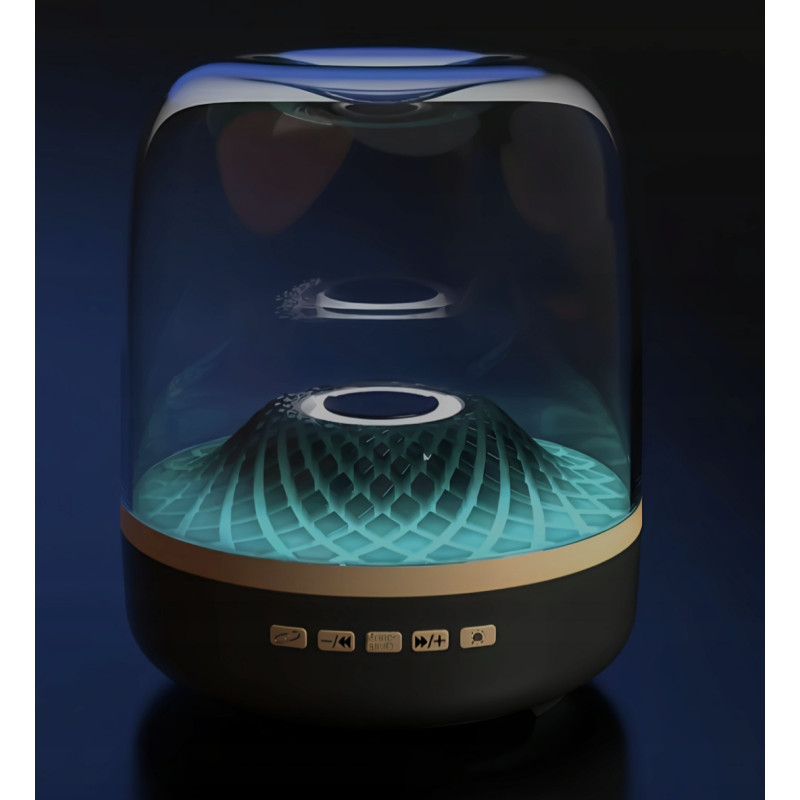 Glass 4th Gen Bluetooth Speaker, Wireless Subwoofer, Black