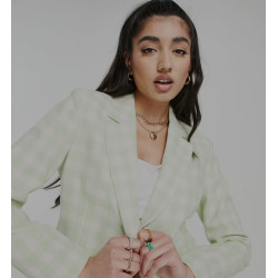 Miss Selfridge Checked Jacket