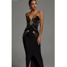Black bandage maxi dress size xs