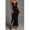 Black bandage maxi dress size xs