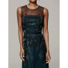 Gallia Embellished Full Length Dress