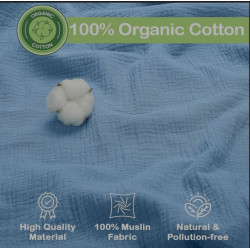 Blanket Infancie organic muslin swaddle 2pcs