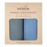 Blanket Infancie organic muslin swaddle 2pcs