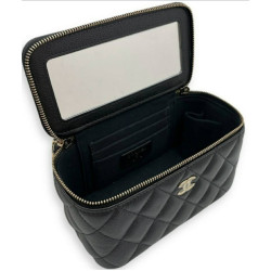 Vanity leather handbag