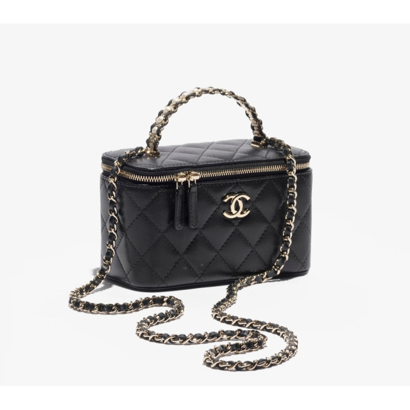 Vanity leather handbag