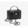 Vanity leather handbag