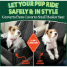 Dog Car Seat - Waterproof with Seat Belt, 2 in 1