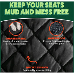 Dog Car Seat - Waterproof with Seat Belt, 2 in 1