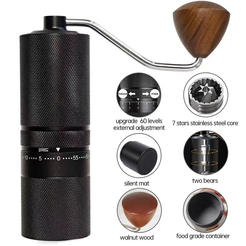 Professional 60 levels ss core coffee grinder
