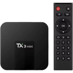 TX3 Mini Android 11.0 TV Box, 2GB RAM 16GB Storage, Quad Core, Dual WiFi 2.4G/5G, 4K HD