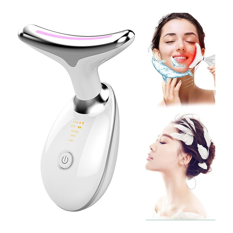 Blumene Face Pro - 3 Lights Microcurrent Facial Device, Wavy Chic Beauty Face Lift and Massager