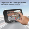 Motorcycle DVR Dash Cam, GreenYi 4” IPS Touch Screen w/ FHD 1080P Front & Rear Camera