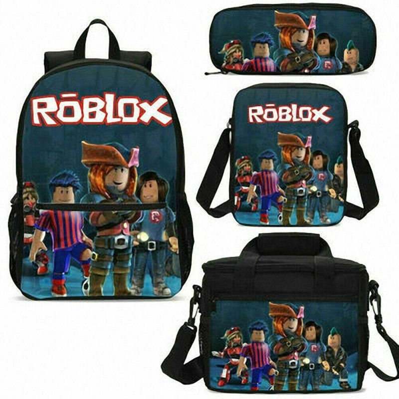 Roblox Girls Backpack Set – Backpack, Insulated Lunch Bag, Crossbody Bag & Pencil Case