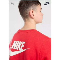 Nike Older Kids Logo Fleece Crew Neck Sweatshirt