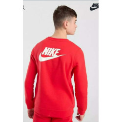 Nike Older Kids Logo Fleece Crew Neck Sweatshirt