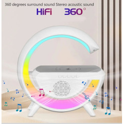 Wireless Charger Lamp, G-Shaped Bluetooth Wireless Speaker