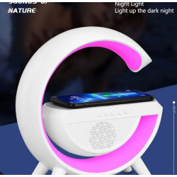 Wireless Charger Lamp, G-Shaped Bluetooth Wireless Speaker