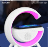 Wireless Charger Lamp, G-Shaped Bluetooth Wireless Speaker