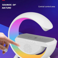 Wireless Charger Lamp, G-Shaped Bluetooth Wireless Speaker